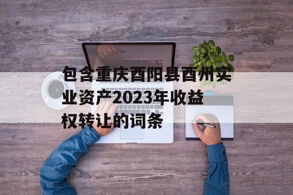 包含重庆酉阳县酉州实业资产2023年收益权转让的词条